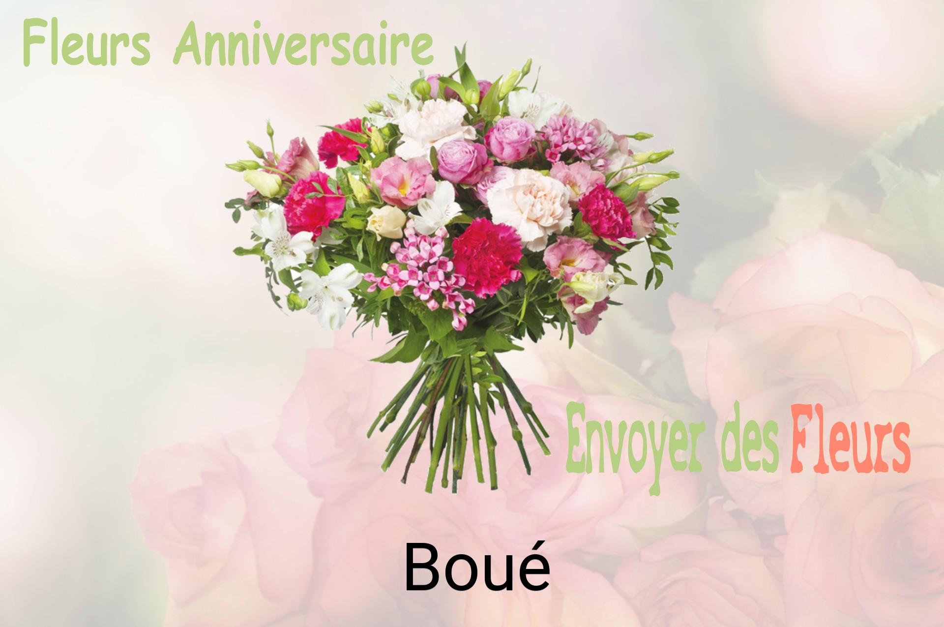 Bouquet de fleurs d’anniversaire livré à Boué